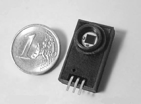 Close-up of the BG51 and AL53 nuclear radiation sensors